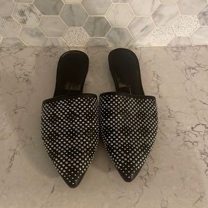Dolce vita pointed toe studded mules